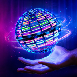 RGB Magic Flying Spinner Ball Toy with LED Lights for Kids & Family